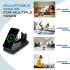 Promate Powerpack-Fold 5 in 1 Magsafe Power Bank, 10000mah 15W Foldable Wireless Powerbank - iPhone 15/15+/15 Pro/15 Pro Max, 14/14+/14 Pro/Max, Apple Watch, Air Pods, 18W USB QC 3.0 Port, 20W USB-C - Black